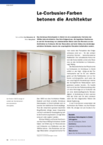 Le-Corbusier-Farben betonen die Architektur